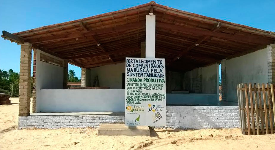 Caetanos de Cima finaliza construção de casa de farinha